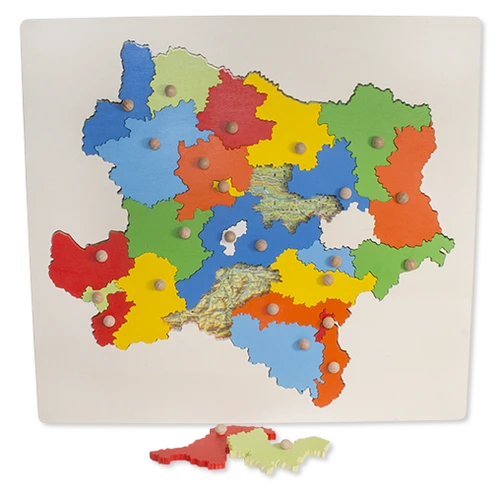 Niederösterreich Holzpuzzle mit Karte