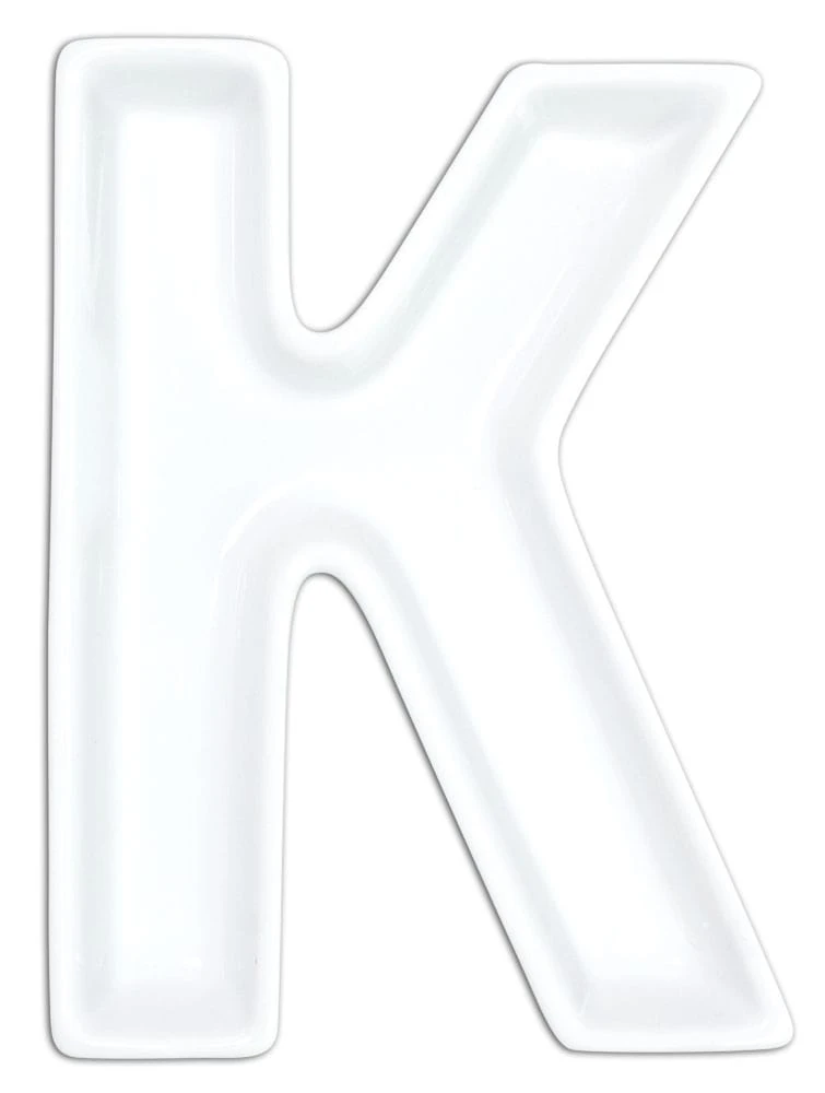 Porzellanbuchstabe K