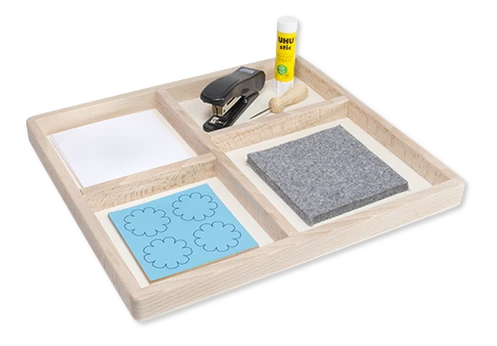 Montessori Übung mit Prickelnadel